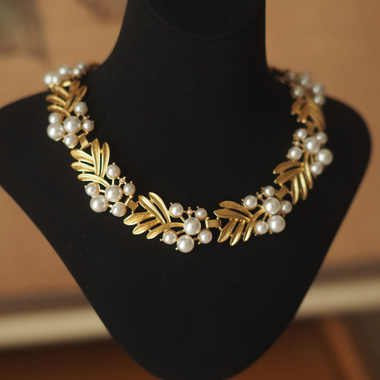 Pearl Grape Trifari Vintage Necklace