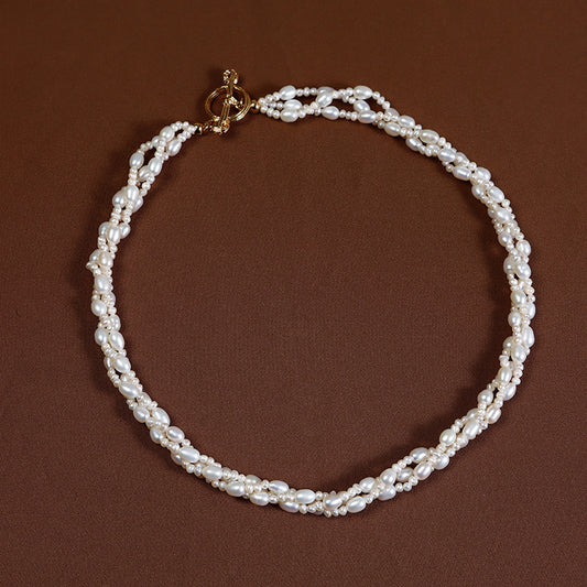 Three-Row pearls Necklace