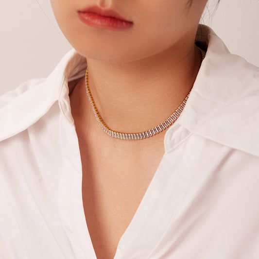 18K Gold Plated 6mm Geometric Necklace