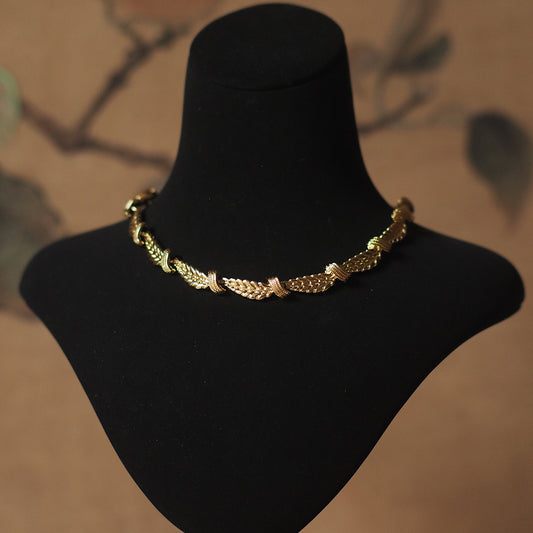 Monet Wheat Vintage Necklace