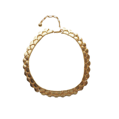 Mermaid Scales Ribbon Trifari Vintage Necklace