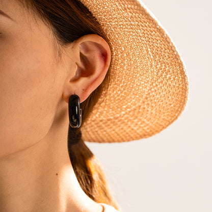 Chunky C-Shaped Earrings