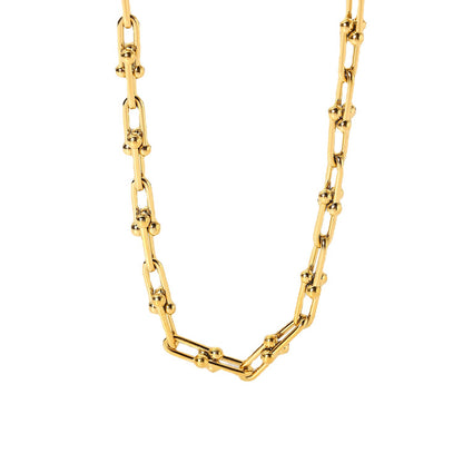U Sharp Chain Necklace