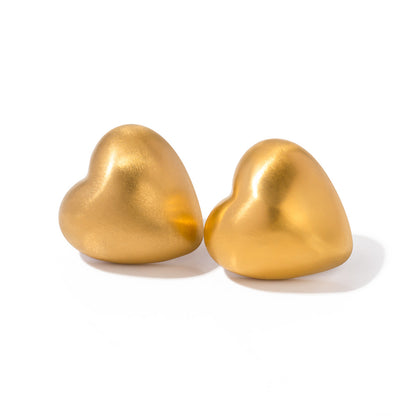 Minimalist Heart-shaped Earrings