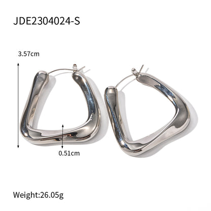 U Shape Stylish Earrings in Metal