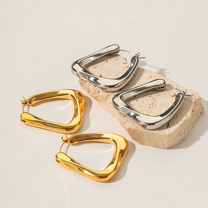 U Shape Stylish Earrings in Metal