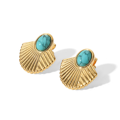 French Vintage 18K Gold Plated Earrings