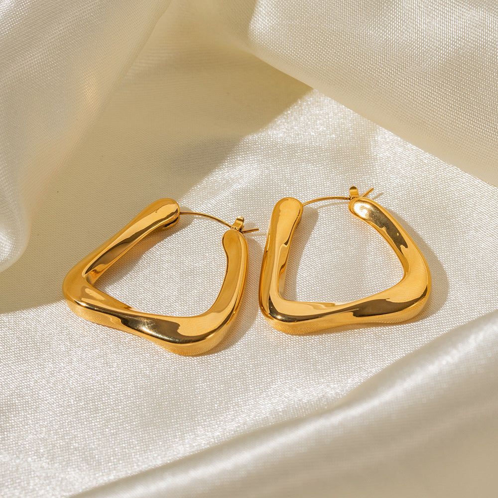 U Shape Stylish Earrings in Metal