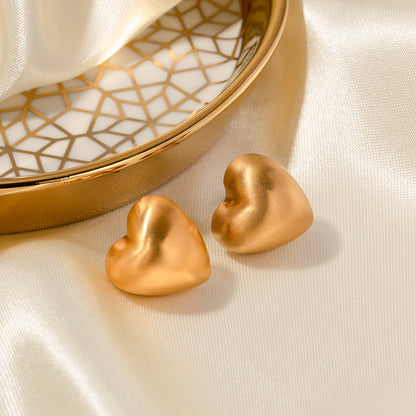 Minimalist Heart-shaped Earrings