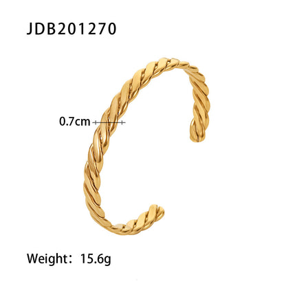 Tarnish-Free 18k Gold Bracelet Collection
